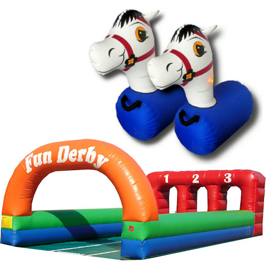 Jump-Castle-Sunshine-Coast-Fun-Derby-Horse-Race-Pony-Hops-interactive-inflatable-party